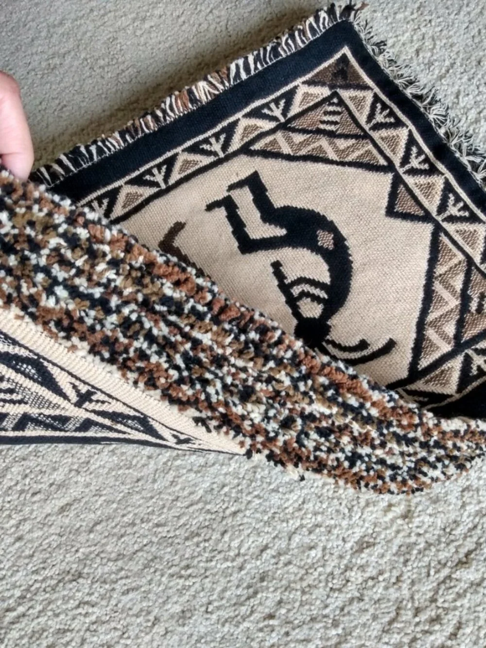 Southwestern Cotton Placemats Set of 6 Kokopelli Geometric Tapestry NWOT New 19